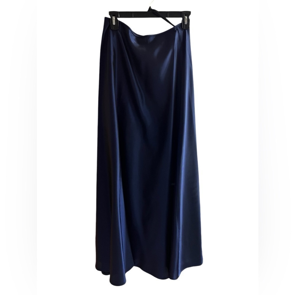 Scott McClintock skirt Homecoming vintage Long A-line maxi Ball Formal blue sz 8